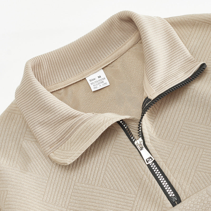 Aule Cable Knit Zip Up Sweatshirt
