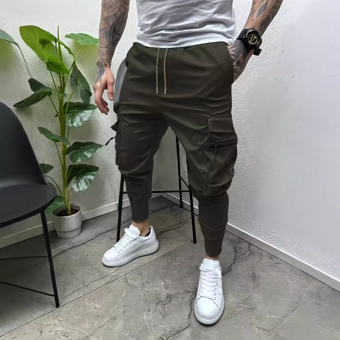Aule Pockets Tapered Pants