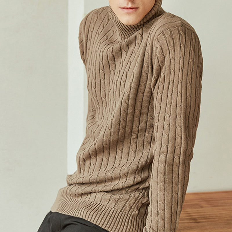 Aule Cable Knit Halterneck Sweater