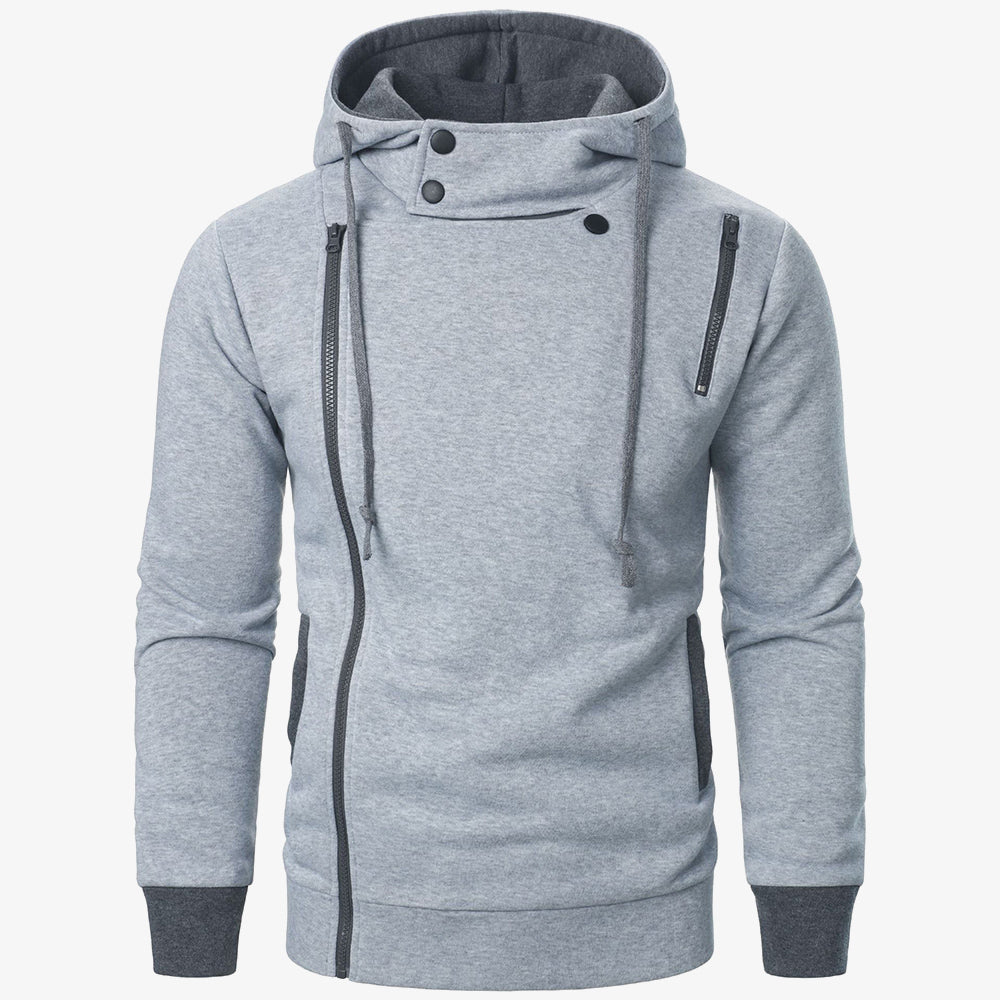 Aule Side Zipper Streetwear Hoodie