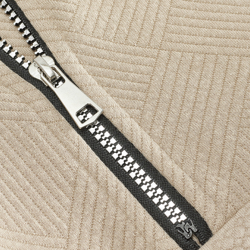 Aule Cable Knit Zip Up Sweatshirt