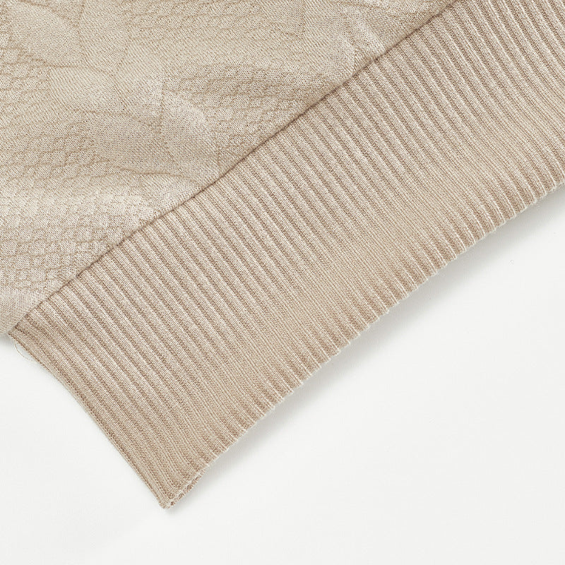 Aule Cable Knit Zip Up Sweatshirt