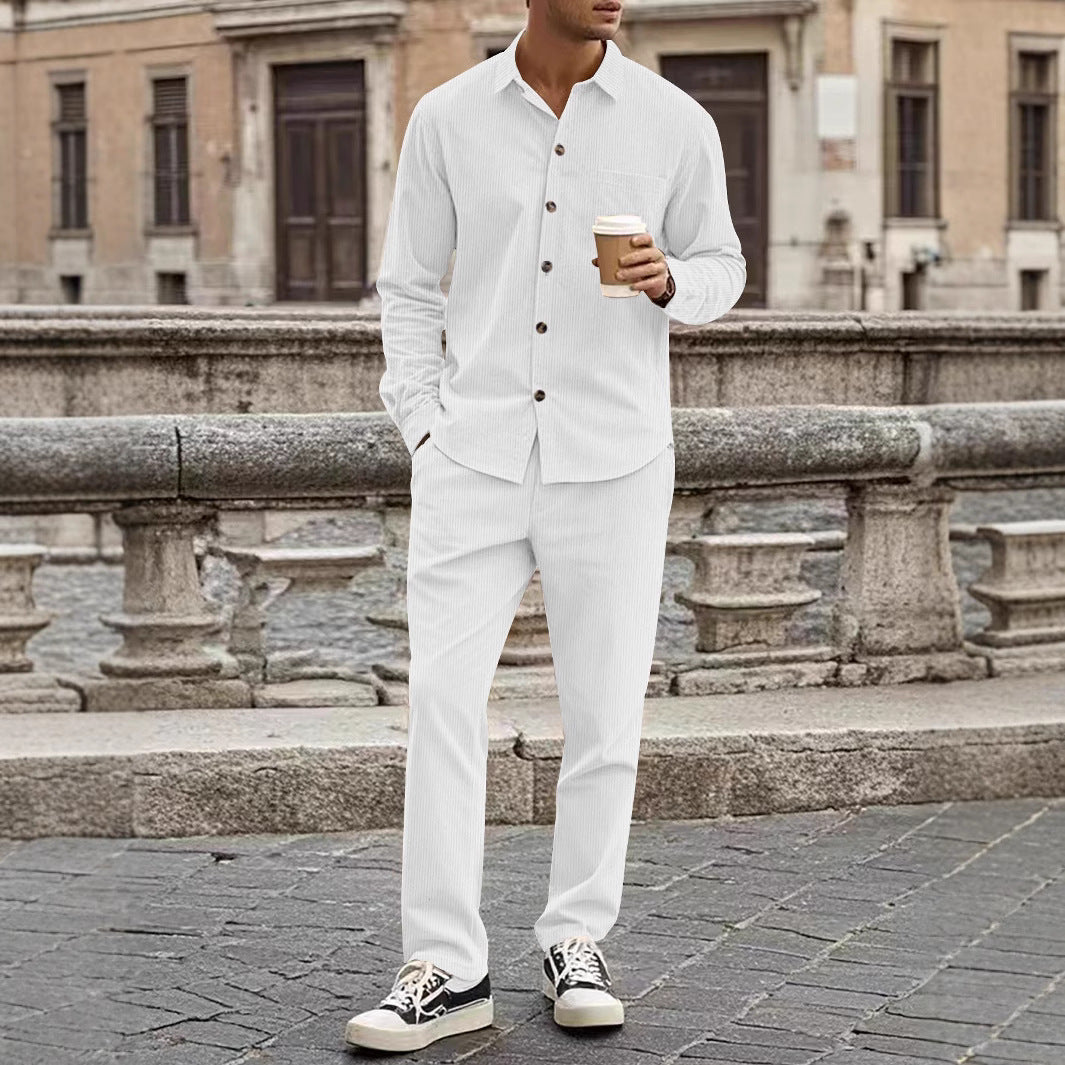 Aule Corduroy Charm Long Sleeve Set