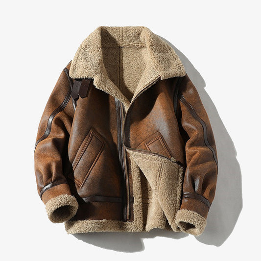 Aule Sherpa Fleece Suede Jackets