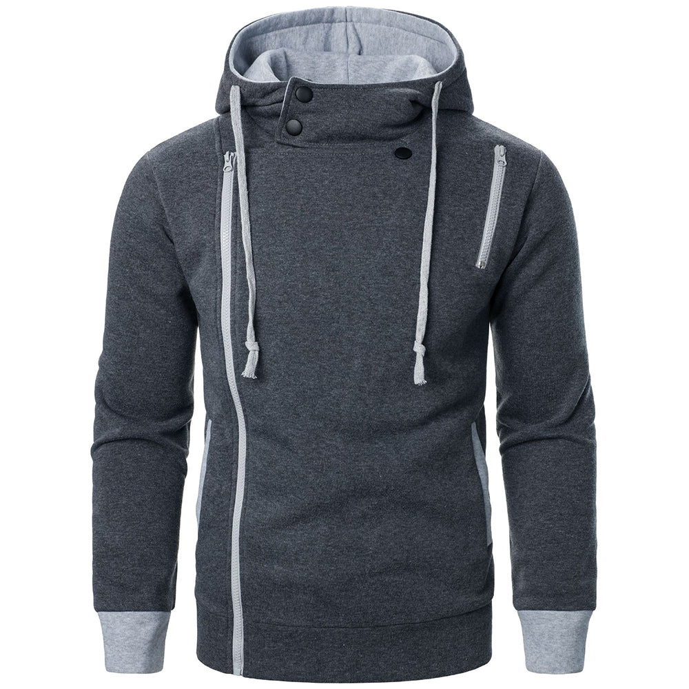 Aule Side Zipper Streetwear Hoodie