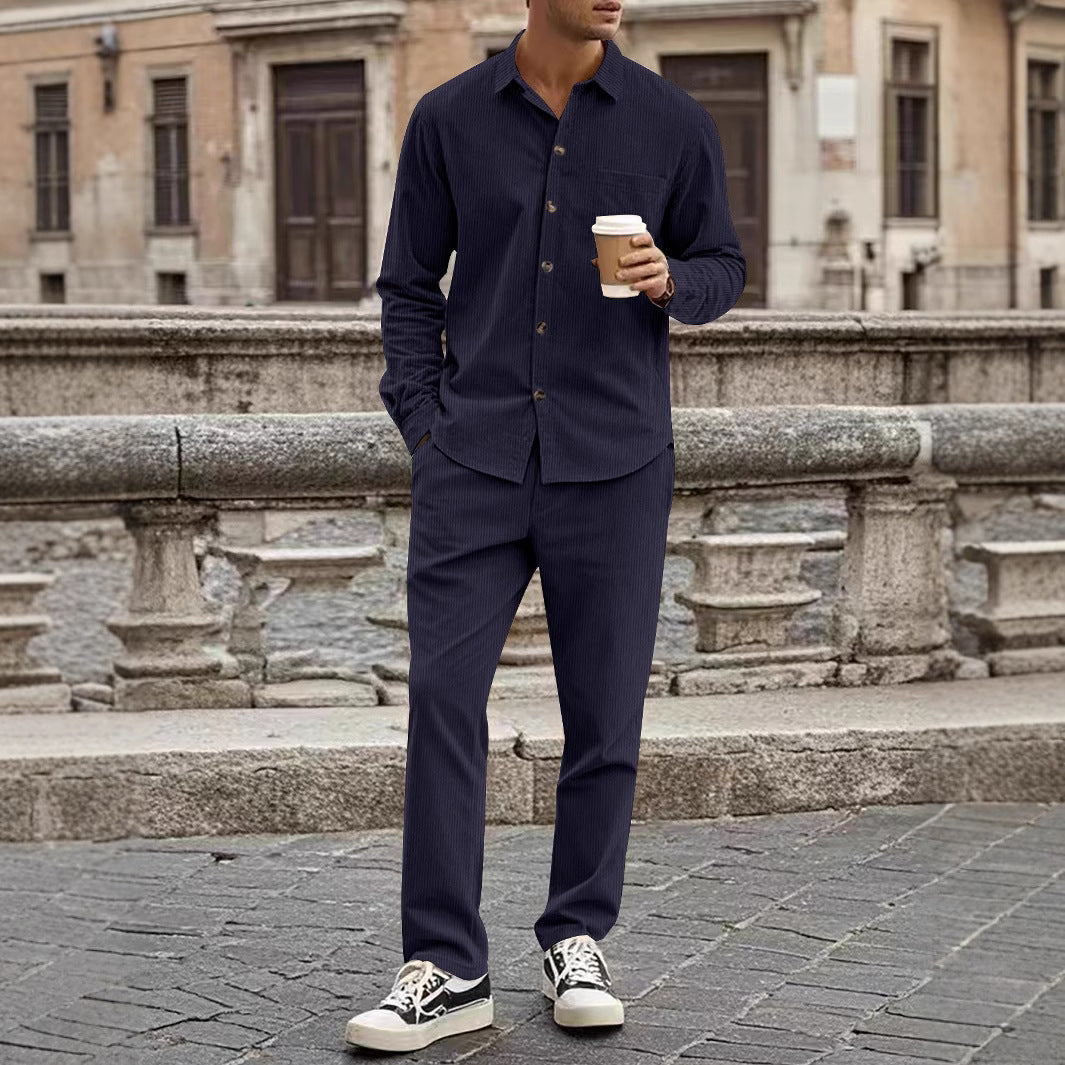 Aule Corduroy Charm Long Sleeve Set