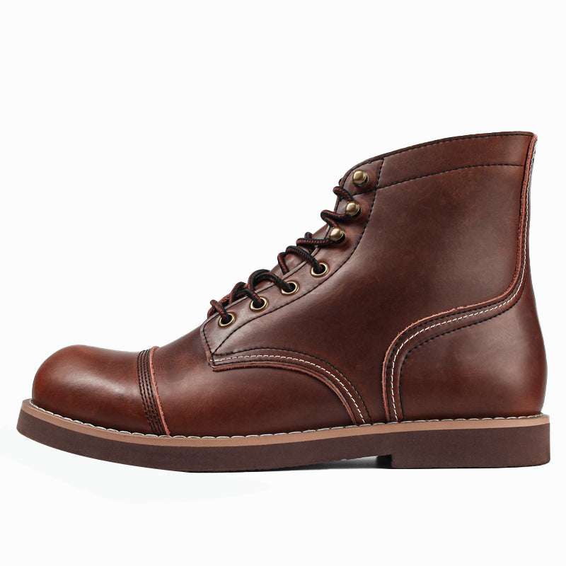 Aule Retro Leather Men Boots