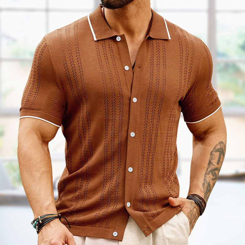 Aule Wheat Ear Knit Shirt