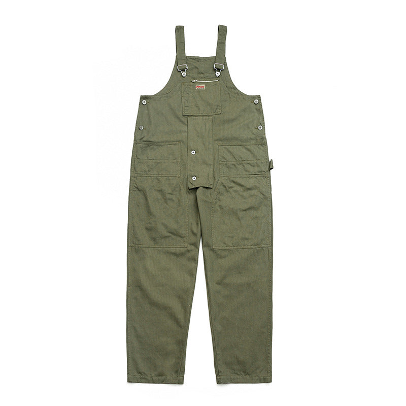 Aule Plaid Cotton Overalls