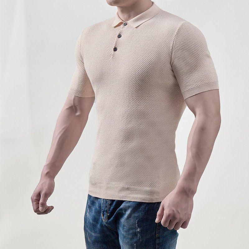Aule Plumb Knit Polo