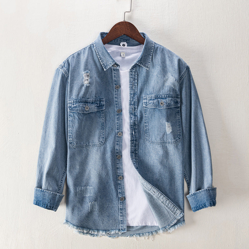 Aule Ripped Decor Denim Jacket