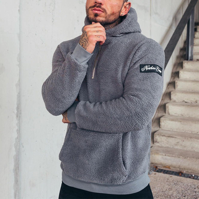 Quarter-zip Teddy Hoodie