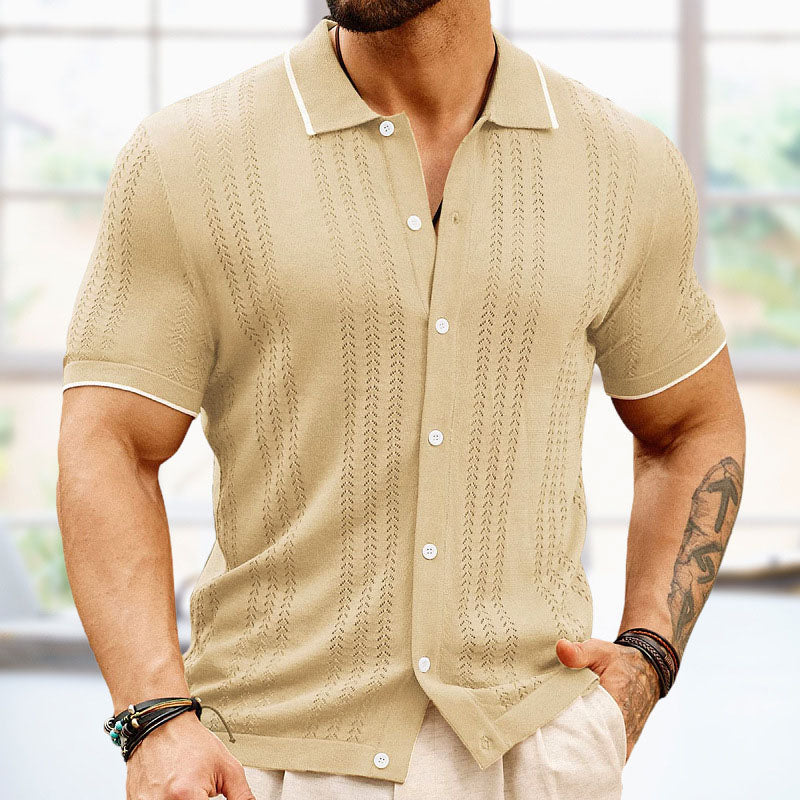 Aule Wheat Ear Knit Shirt
