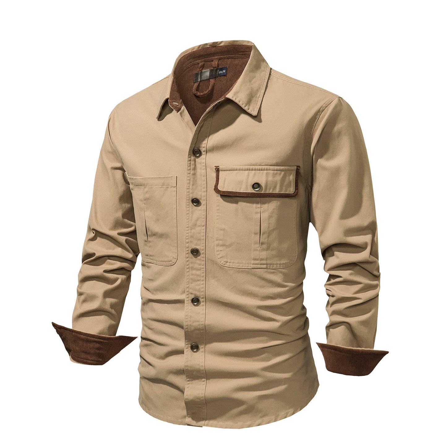 Work Land Lapel Collar Shirt