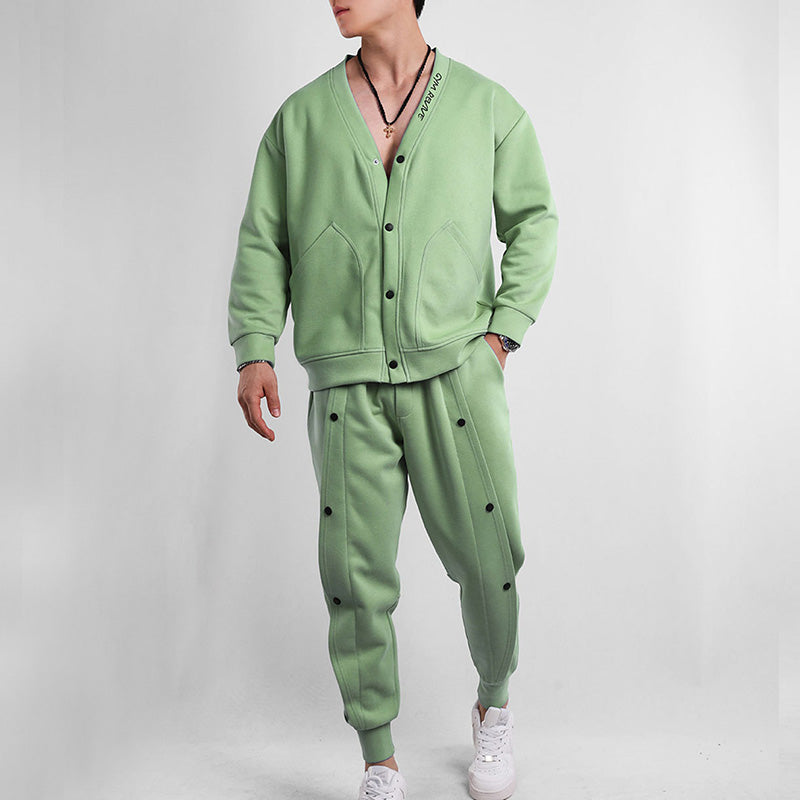 Button Down Cardigan Set