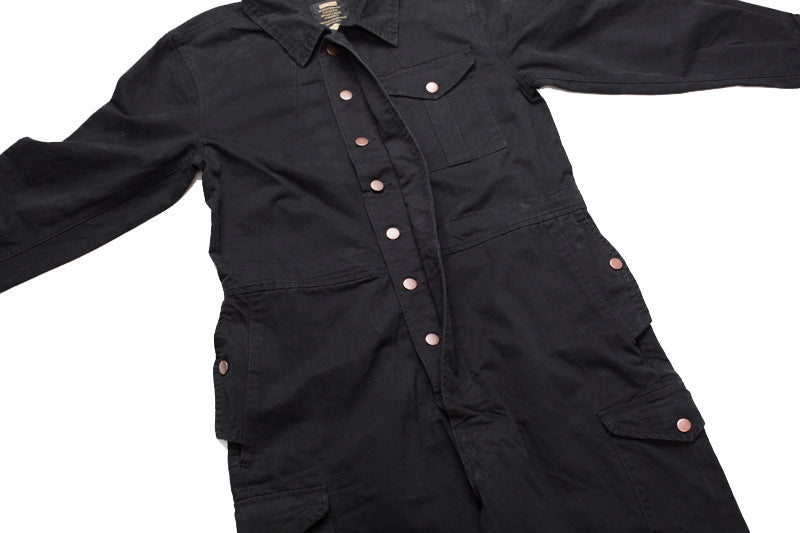 Aule Cotton Zip Up Jumpsuits